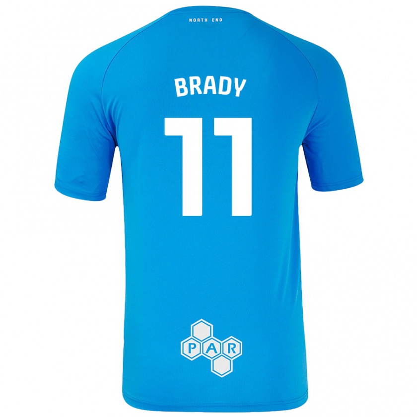 Kandiny Férfi Robbie Brady #11 Égszínkék Idegenbeli Jersey 2024/25 Mez Póló Ing