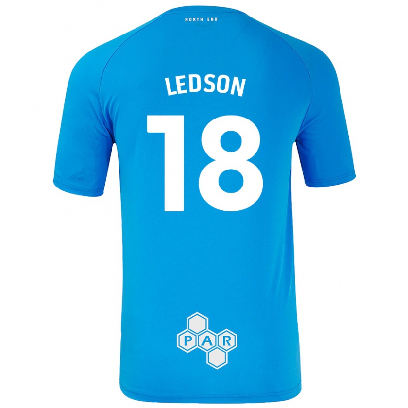 Kandiny Férfi Ryan Ledson #18 Égszínkék Idegenbeli Jersey 2024/25 Mez Póló Ing