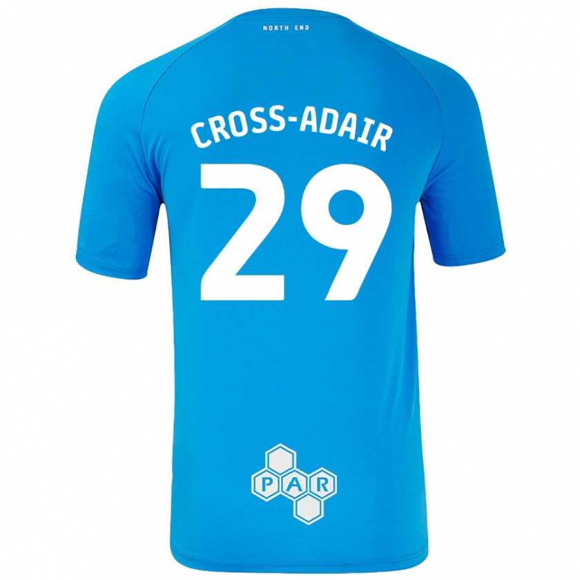 Kandiny Férfi Finlay Cross-Adair #29 Égszínkék Idegenbeli Jersey 2024/25 Mez Póló Ing