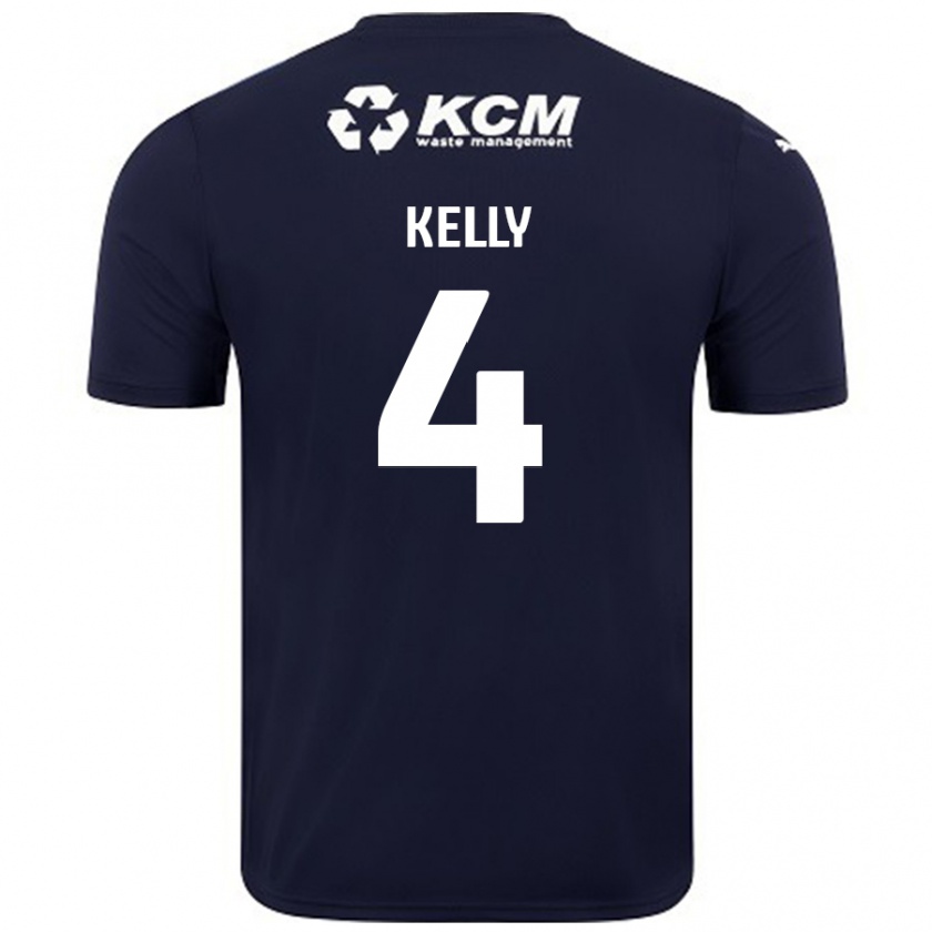 Kandiny Férfi Liam Kelly #4 Sötétkék Idegenbeli Jersey 2024/25 Mez Póló Ing