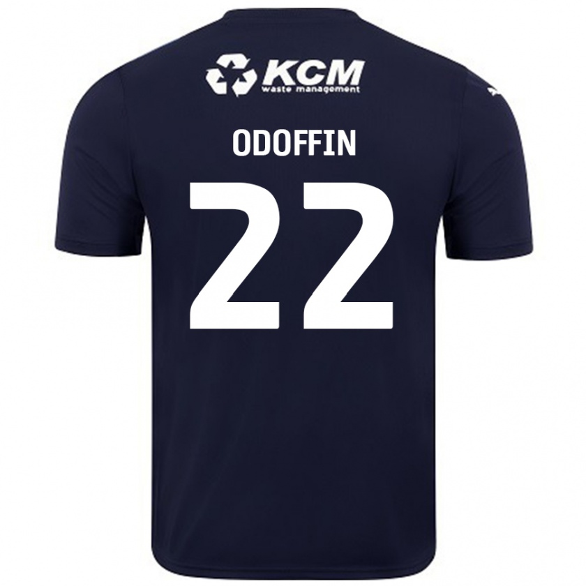 Kandiny Férfi Hakeem Odoffin #22 Sötétkék Idegenbeli Jersey 2024/25 Mez Póló Ing