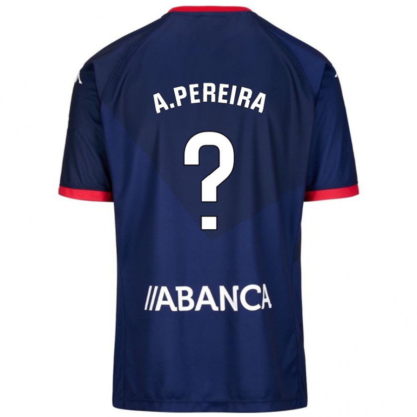 Kandiny Férfi Alejandro Pereira #0 Sötétkék Idegenbeli Jersey 2024/25 Mez Póló Ing