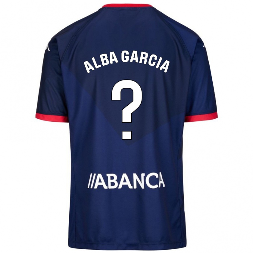 Kandiny Férfi Lucía Alba García #13 Sötétkék Idegenbeli Jersey 2024/25 Mez Póló Ing