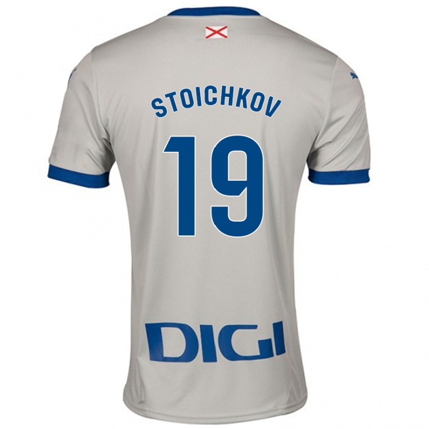 Kandiny Férfi Stoichkov #19 Világos Szürke Idegenbeli Jersey 2024/25 Mez Póló Ing