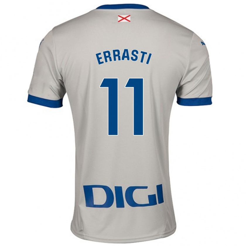 Kandiny Férfi Elene Errasti #11 Világos Szürke Idegenbeli Jersey 2024/25 Mez Póló Ing