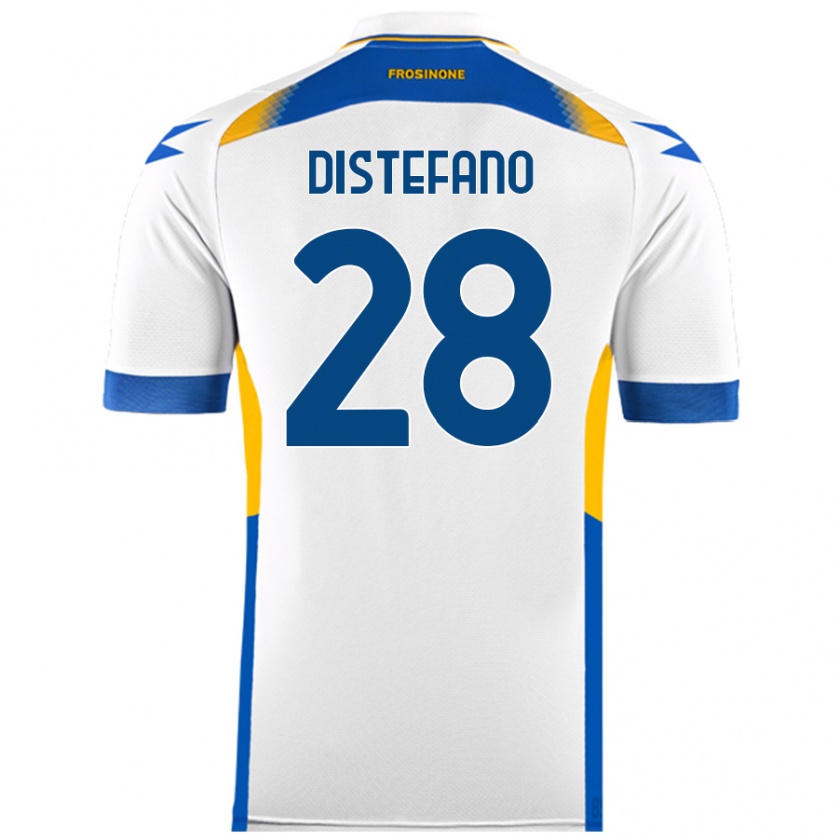 Kandiny Férfi Filippo Distefano #28 Fehér Idegenbeli Jersey 2024/25 Mez Póló Ing