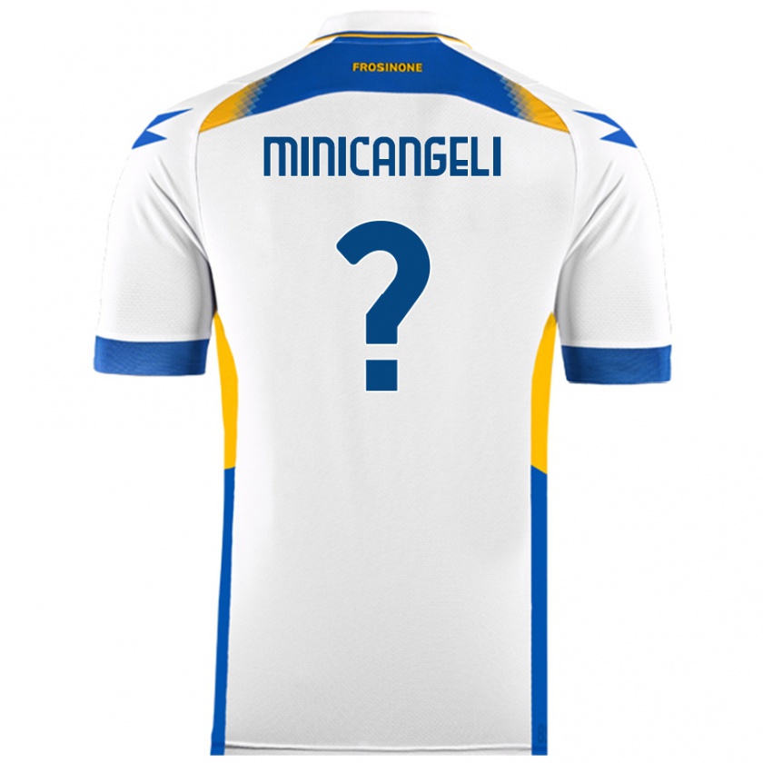 Kandiny Férfi Francesco Minicangeli #0 Fehér Idegenbeli Jersey 2024/25 Mez Póló Ing