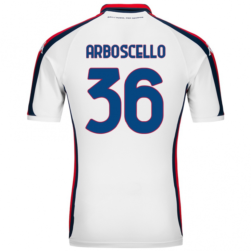 Kandiny Férfi Riccardo Arboscello #36 Fehér Idegenbeli Jersey 2024/25 Mez Póló Ing