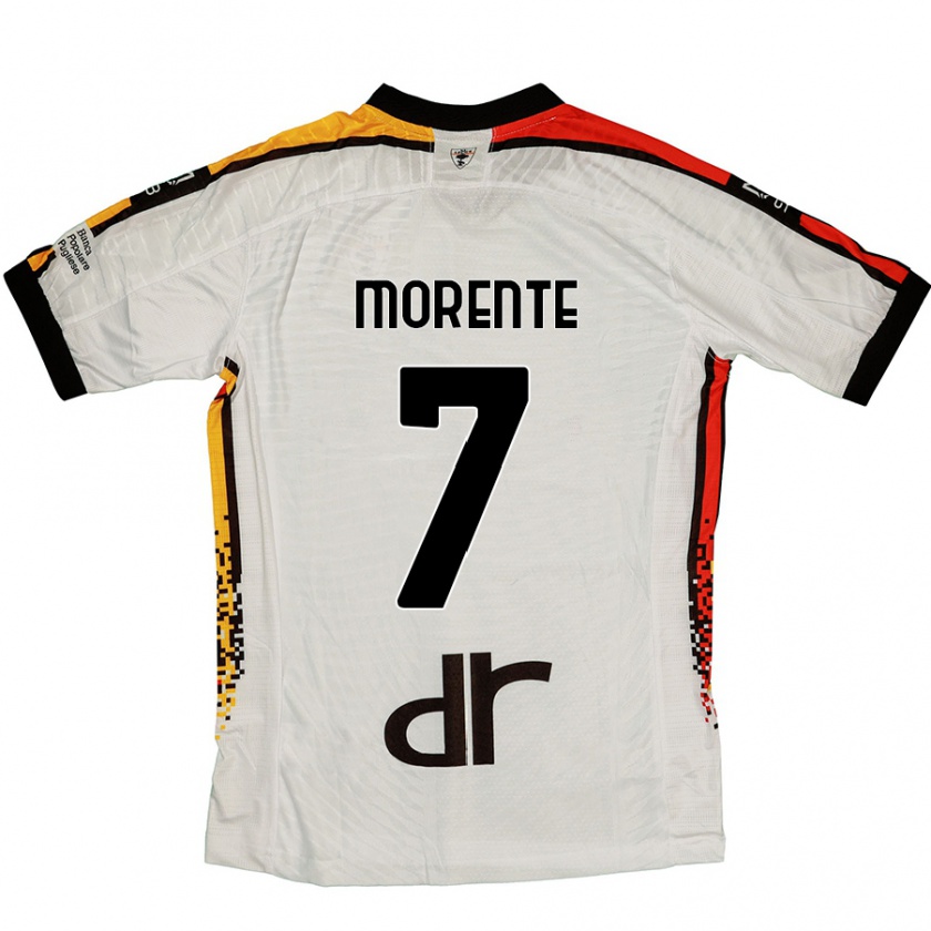 Kandiny Férfi Tete Morente #7 Fehér Fekete Idegenbeli Jersey 2024/25 Mez Póló Ing