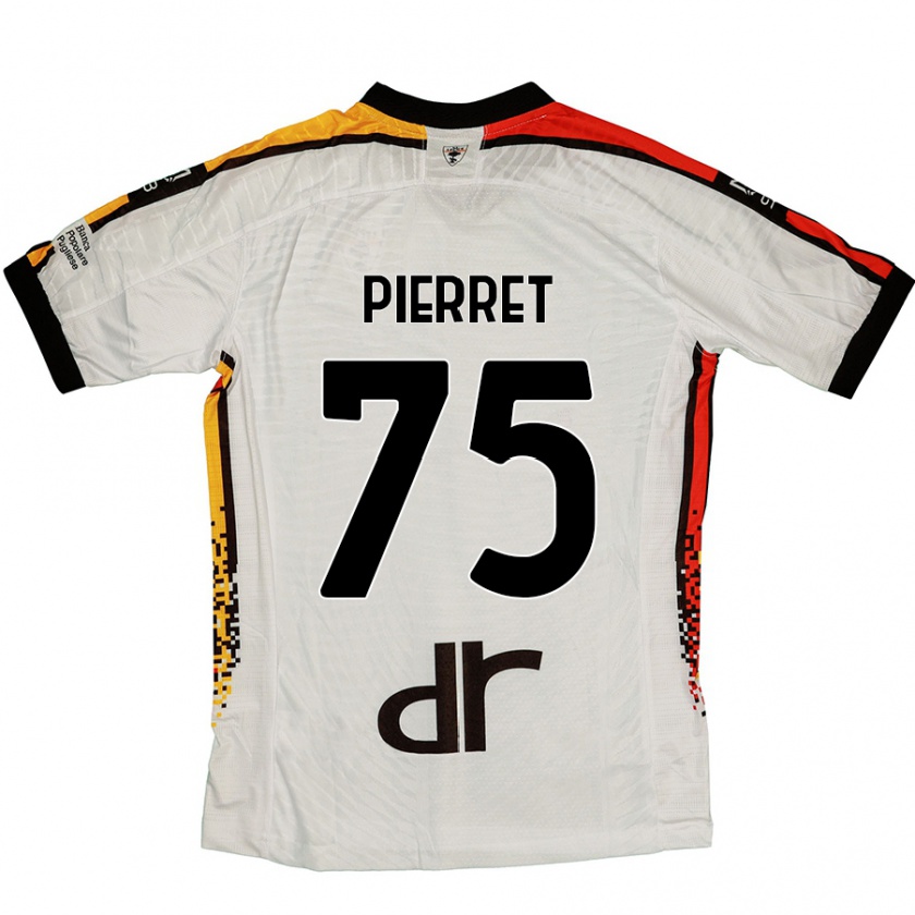 Kandiny Férfi Balthazar Pierret #75 Fehér Fekete Idegenbeli Jersey 2024/25 Mez Póló Ing