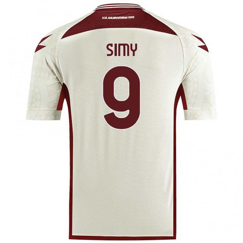 Kandiny Férfi Simy #9 Krém Színű Idegenbeli Jersey 2024/25 Mez Póló Ing