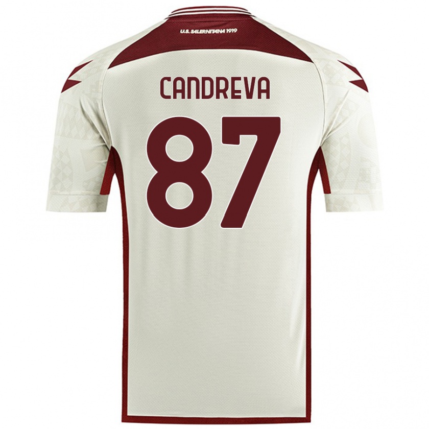 Kandiny Férfi Antonio Candreva #87 Krém Színű Idegenbeli Jersey 2024/25 Mez Póló Ing