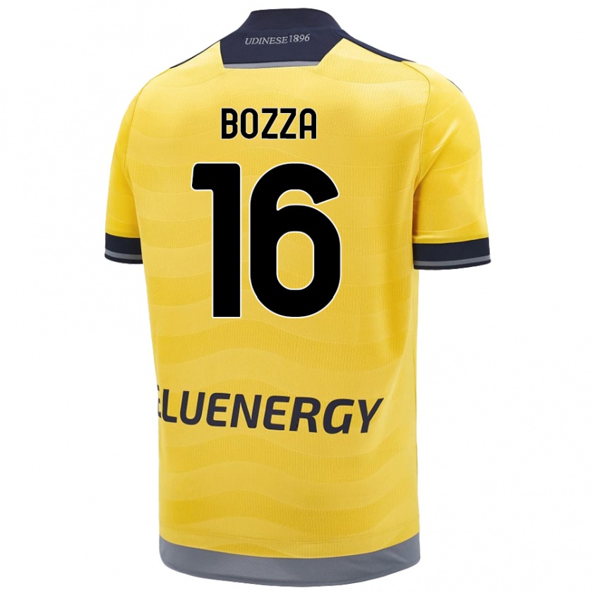 Kandiny Férfi Mattia Bozza #16 Aranysárga Idegenbeli Jersey 2024/25 Mez Póló Ing