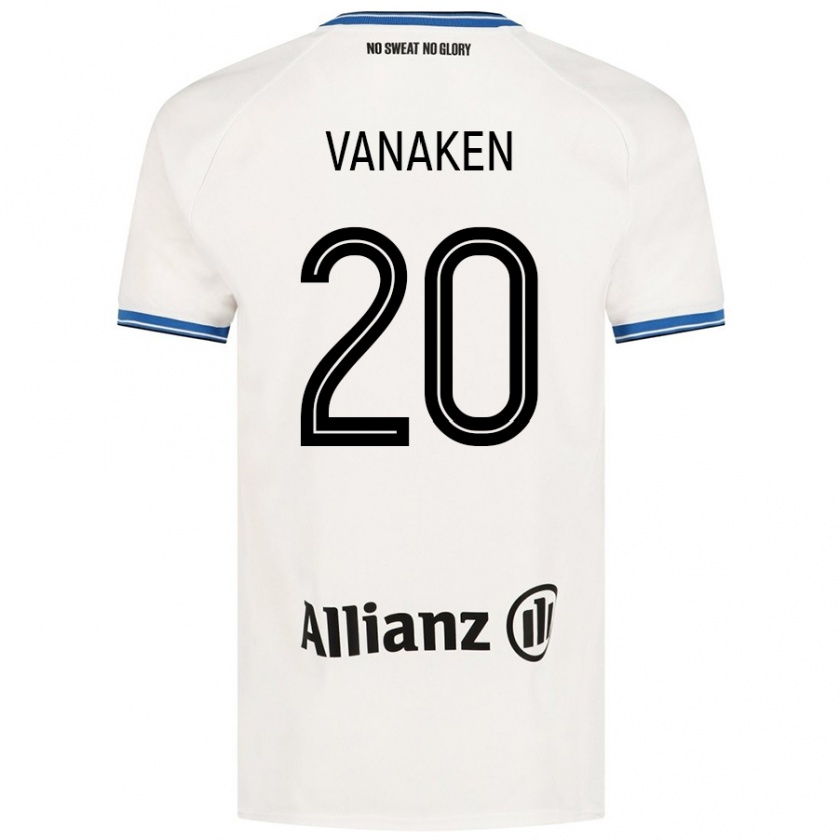 Kandiny Férfi Hans Vanaken #20 Fehér Idegenbeli Jersey 2024/25 Mez Póló Ing