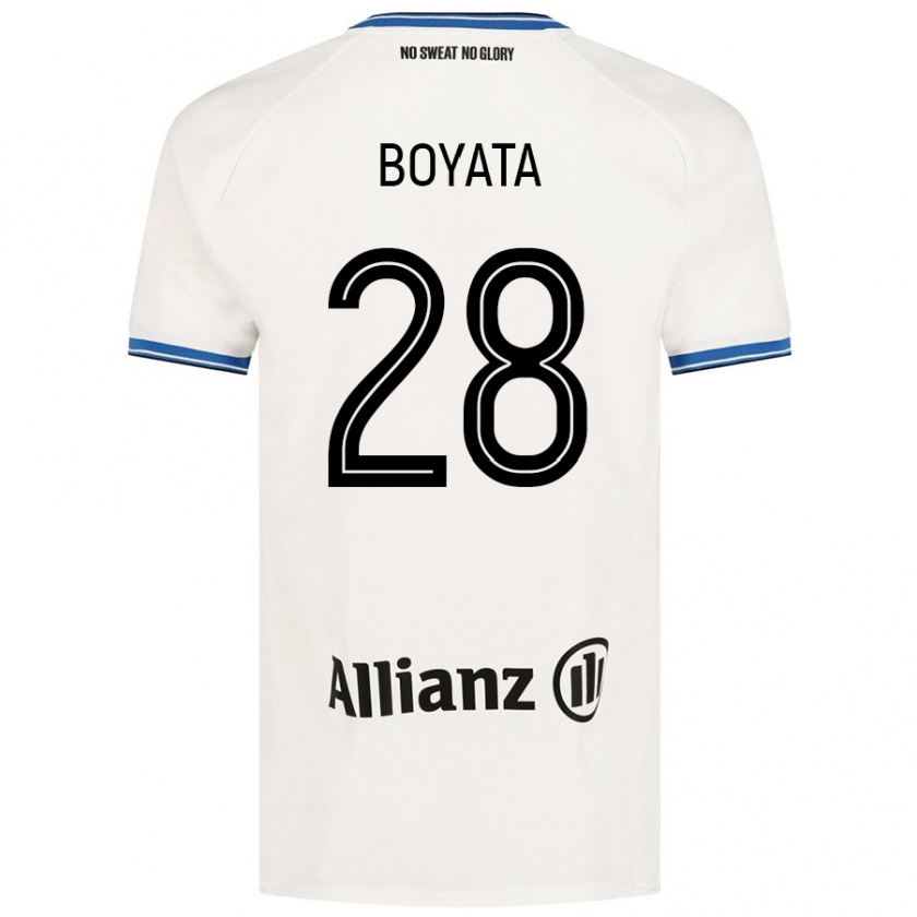 Kandiny Férfi Dedryck Boyata #28 Fehér Idegenbeli Jersey 2024/25 Mez Póló Ing