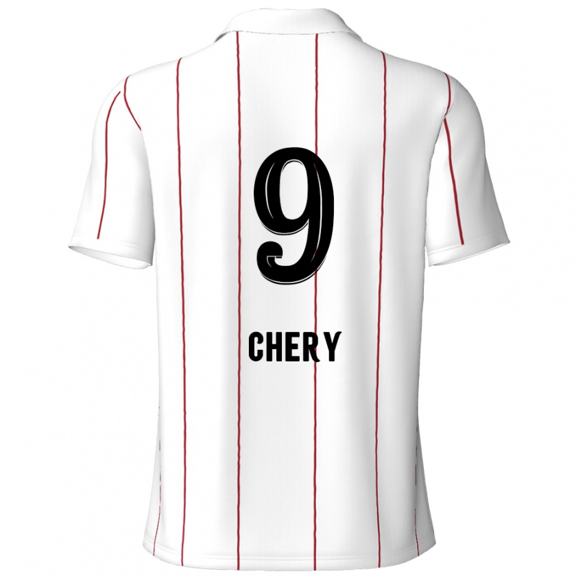 Kandiny Férfi Tjaronn Chery #9 Fehér Fekete Idegenbeli Jersey 2024/25 Mez Póló Ing