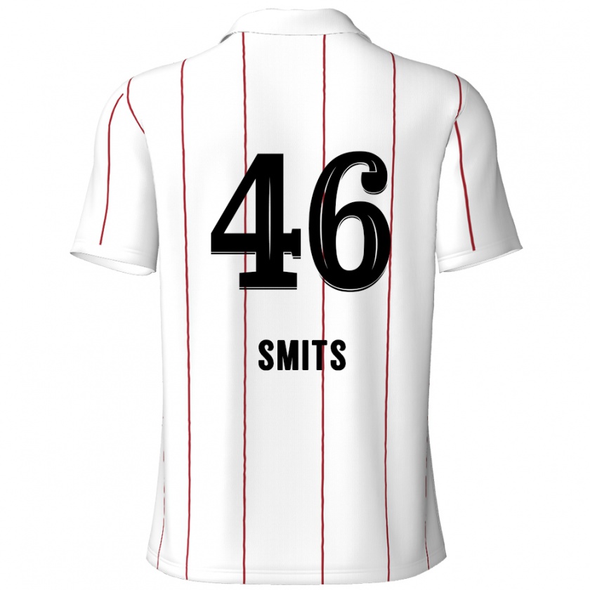 Kandiny Férfi Milan Smits #46 Fehér Fekete Idegenbeli Jersey 2024/25 Mez Póló Ing