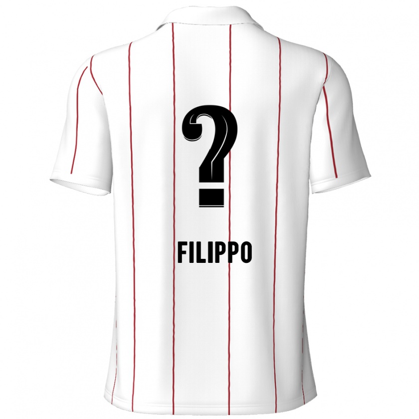 Kandiny Férfi Niels Filippo #0 Fehér Fekete Idegenbeli Jersey 2024/25 Mez Póló Ing