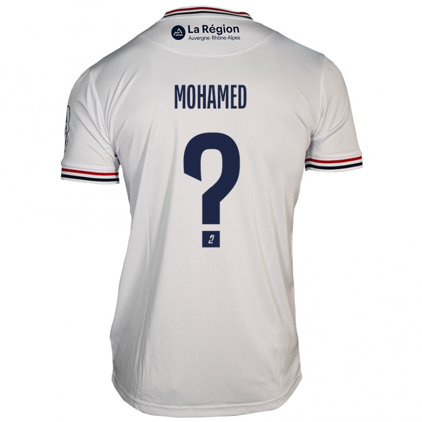 Kandiny Férfi Yassine Mohamed #0 Fehér Idegenbeli Jersey 2024/25 Mez Póló Ing