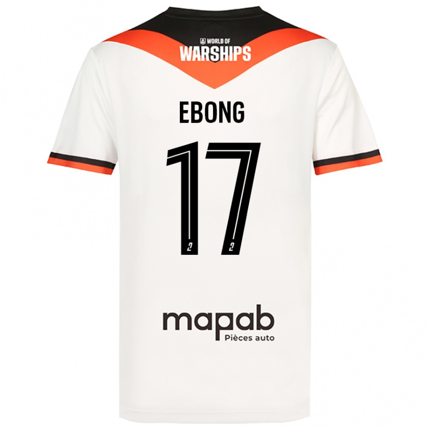 Kandiny Férfi Arthur Ebong #17 Fehér Idegenbeli Jersey 2024/25 Mez Póló Ing