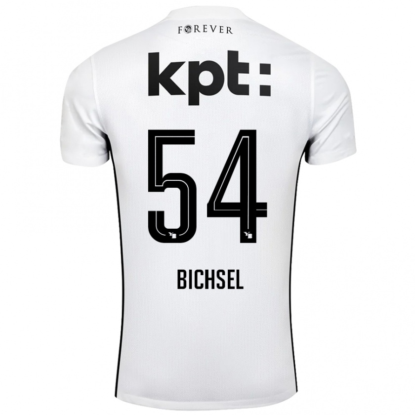 Kandiny Férfi Joel Bichsel #54 Fehér Fekete Idegenbeli Jersey 2024/25 Mez Póló Ing