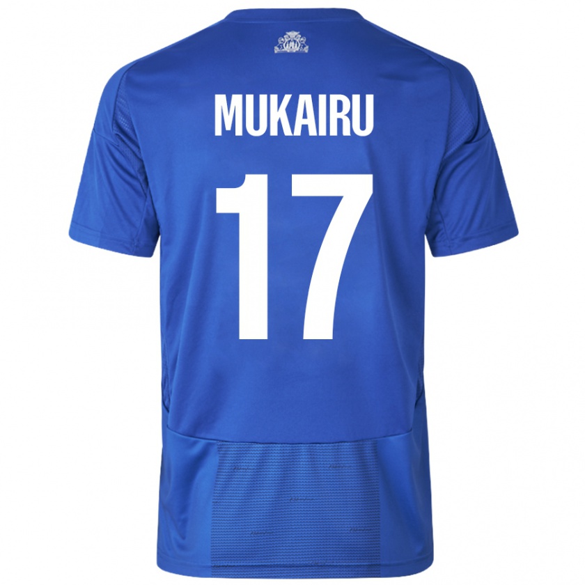 Kandiny Férfi Paul Mukairu #17 Fehér Kék Idegenbeli Jersey 2024/25 Mez Póló Ing