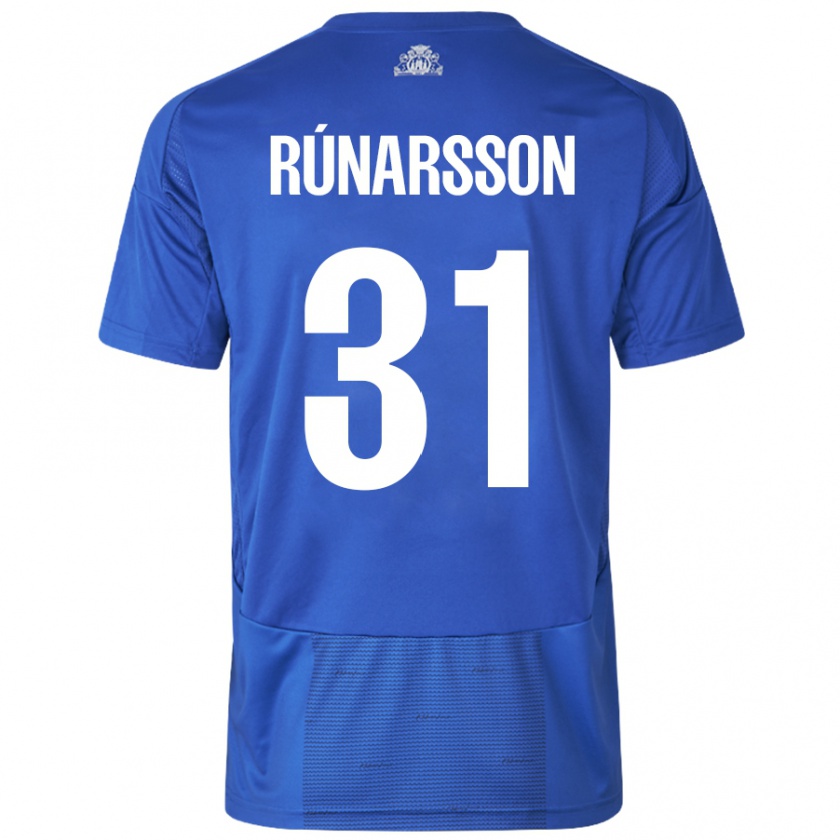 Kandiny Férfi Rúnar Alex Rúnarsson #31 Fehér Kék Idegenbeli Jersey 2024/25 Mez Póló Ing