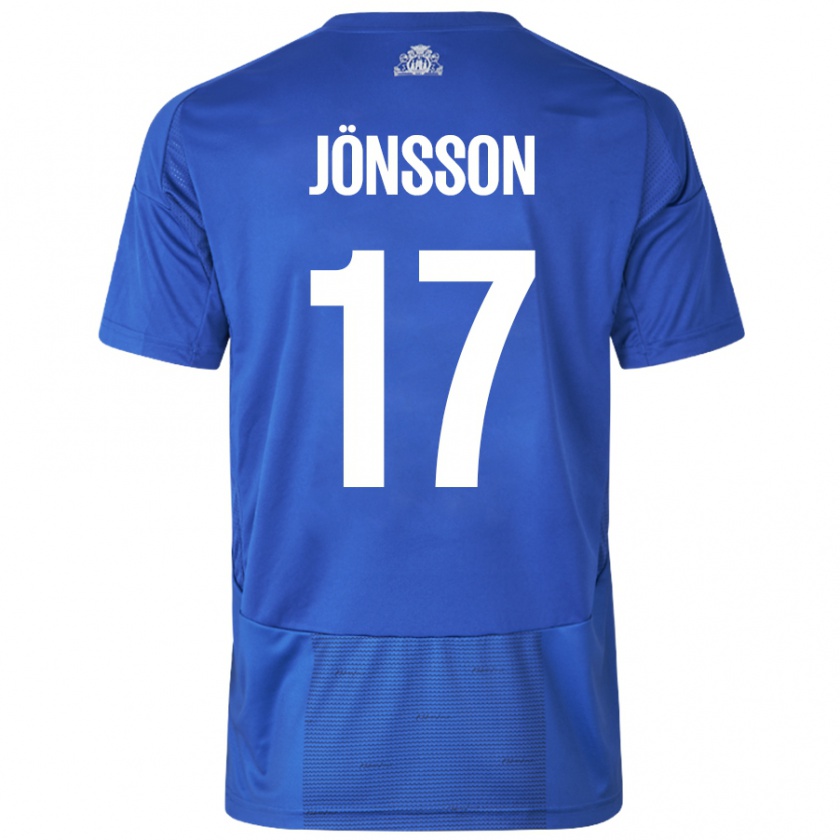 Kandiny Férfi Neo Jönsson #17 Fehér Kék Idegenbeli Jersey 2024/25 Mez Póló Ing