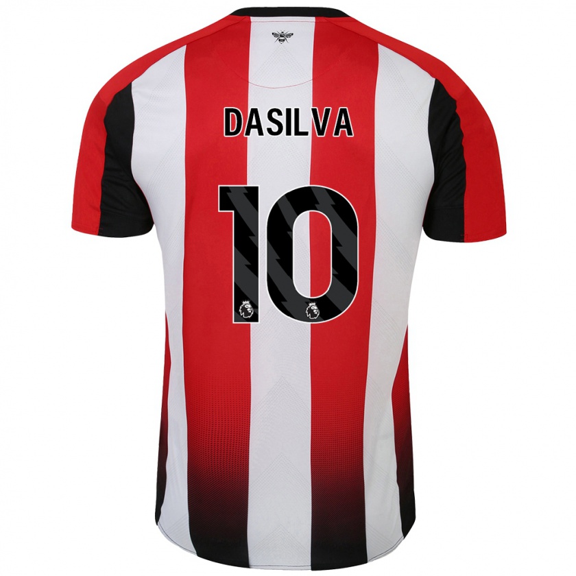 Kandiny Női Josh Dasilva #10 Piros Fehér Hazai Jersey 2024/25 Mez Póló Ing