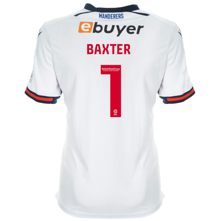 Kandiny Női Nathan Baxter #1 Fehér Hazai Jersey 2024/25 Mez Póló Ing