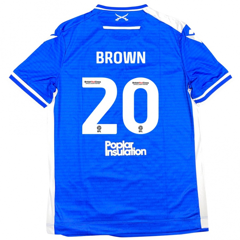 Kandiny Női Jevani Brown #20 Kék Fehér Hazai Jersey 2024/25 Mez Póló Ing