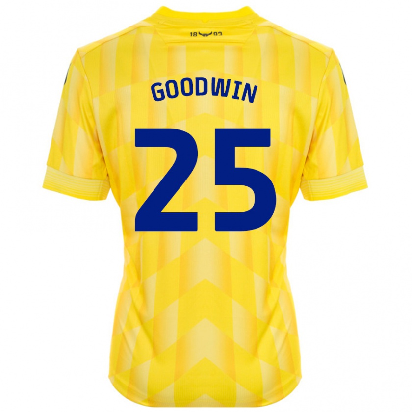 Kandiny Női Will Goodwin #25 Sárga Hazai Jersey 2024/25 Mez Póló Ing