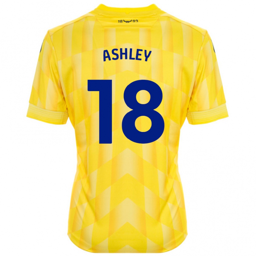 Kandiny Női Alex Ashley #18 Sárga Hazai Jersey 2024/25 Mez Póló Ing