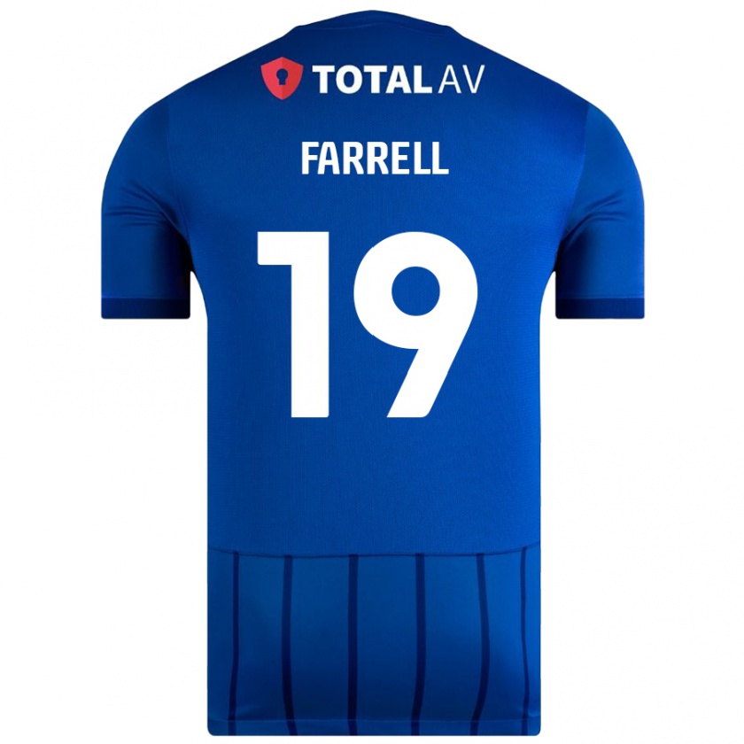 Kandiny Női Jacob Farrell #19 Kék Hazai Jersey 2024/25 Mez Póló Ing