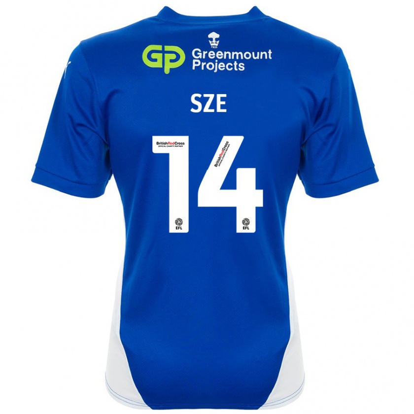 Kandiny Női Chris Sze #14 Kék Fehér Hazai Jersey 2024/25 Mez Póló Ing