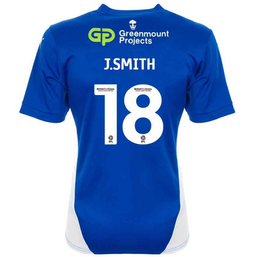 Kandiny Női Jonny Smith #18 Kék Fehér Hazai Jersey 2024/25 Mez Póló Ing