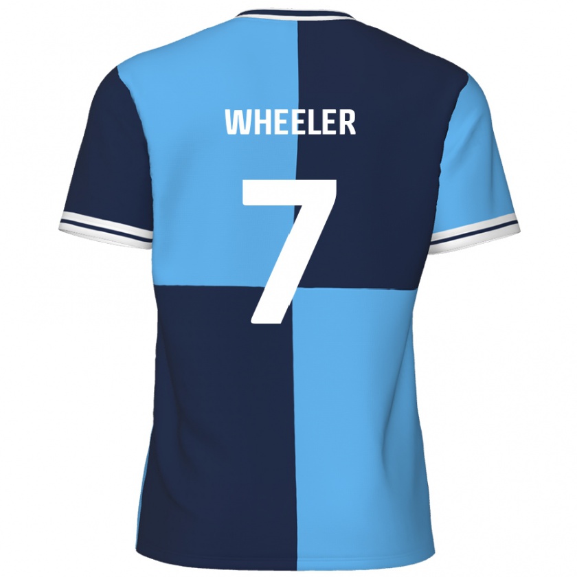 Kandiny Női David Wheeler #7 Égszínkék Sötétkék Hazai Jersey 2024/25 Mez Póló Ing