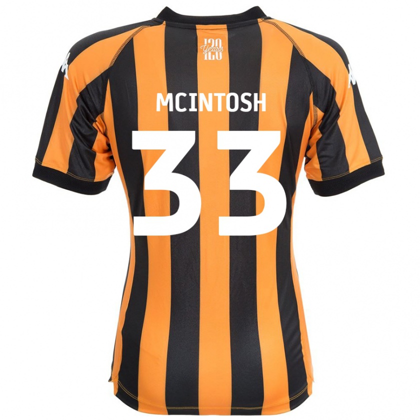 Kandiny Női Lucy Mcintosh #33 Fekete Borostyán Hazai Jersey 2024/25 Mez Póló Ing