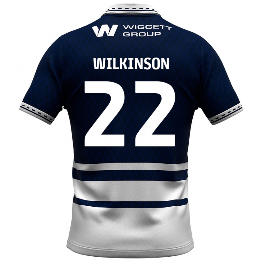 Kandiny Női Chloe Wilkinson #22 Sötétkék Fehér Hazai Jersey 2024/25 Mez Póló Ing