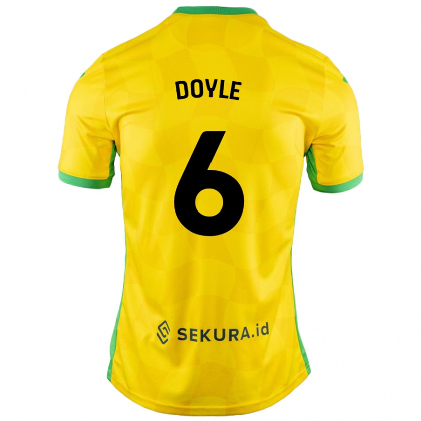 Kandiny Női Callum Doyle #6 Sárga Zöld Hazai Jersey 2024/25 Mez Póló Ing