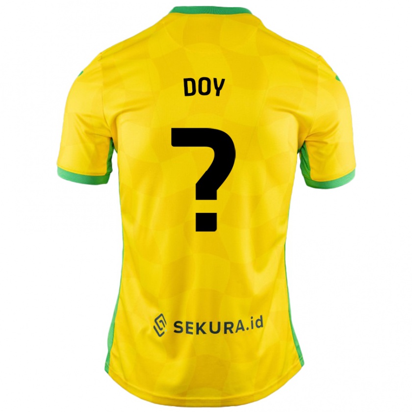 Kandiny Női Alfie Doy #0 Sárga Zöld Hazai Jersey 2024/25 Mez Póló Ing