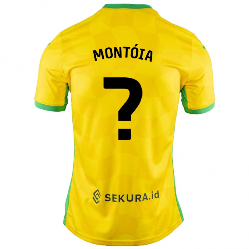 Kandiny Női Guilherme Montóia #0 Sárga Zöld Hazai Jersey 2024/25 Mez Póló Ing