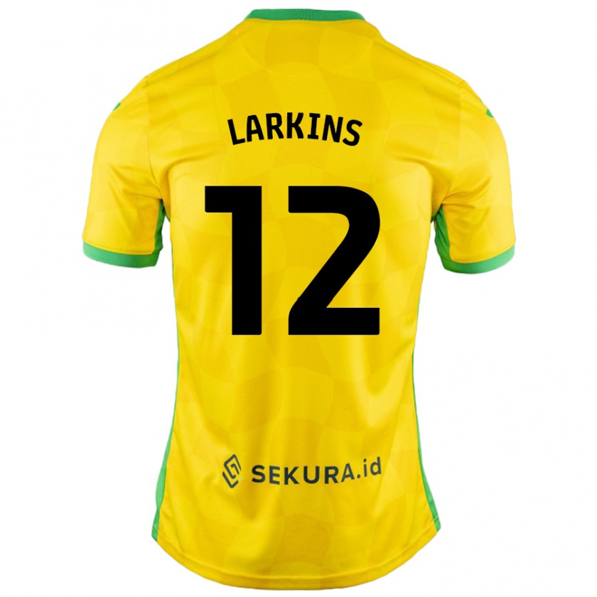 Kandiny Női Anna Larkins #12 Sárga Zöld Hazai Jersey 2024/25 Mez Póló Ing