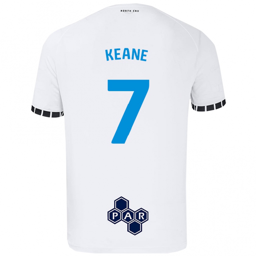 Kandiny Női Will Keane #7 Fehér Hazai Jersey 2024/25 Mez Póló Ing