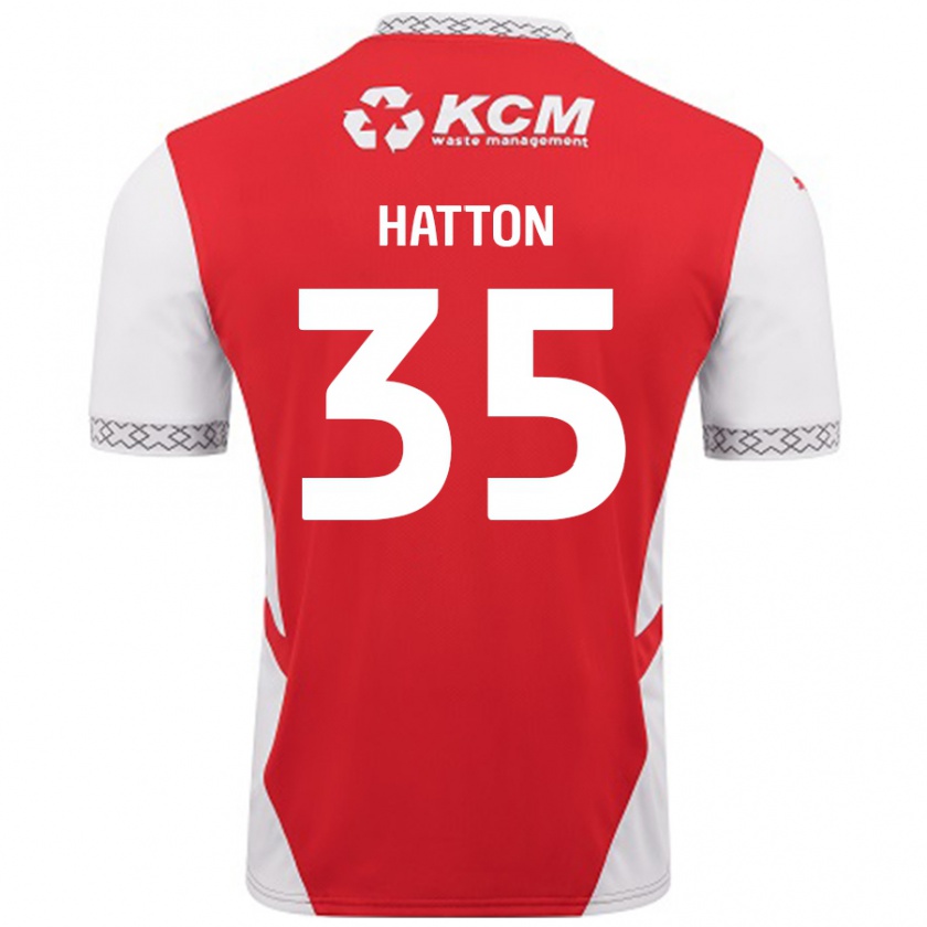 Kandiny Női Ben Hatton #35 Piros Fehér Hazai Jersey 2024/25 Mez Póló Ing