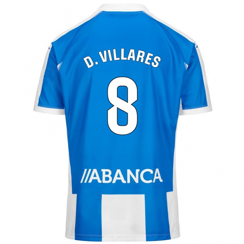 Kandiny Női Diego Villares #8 Kék Fehér Hazai Jersey 2024/25 Mez Póló Ing