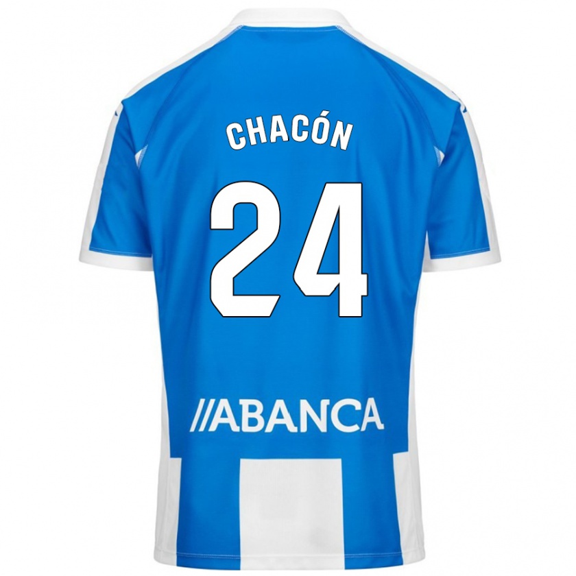 Kandiny Női Luis Chacón #24 Kék Fehér Hazai Jersey 2024/25 Mez Póló Ing