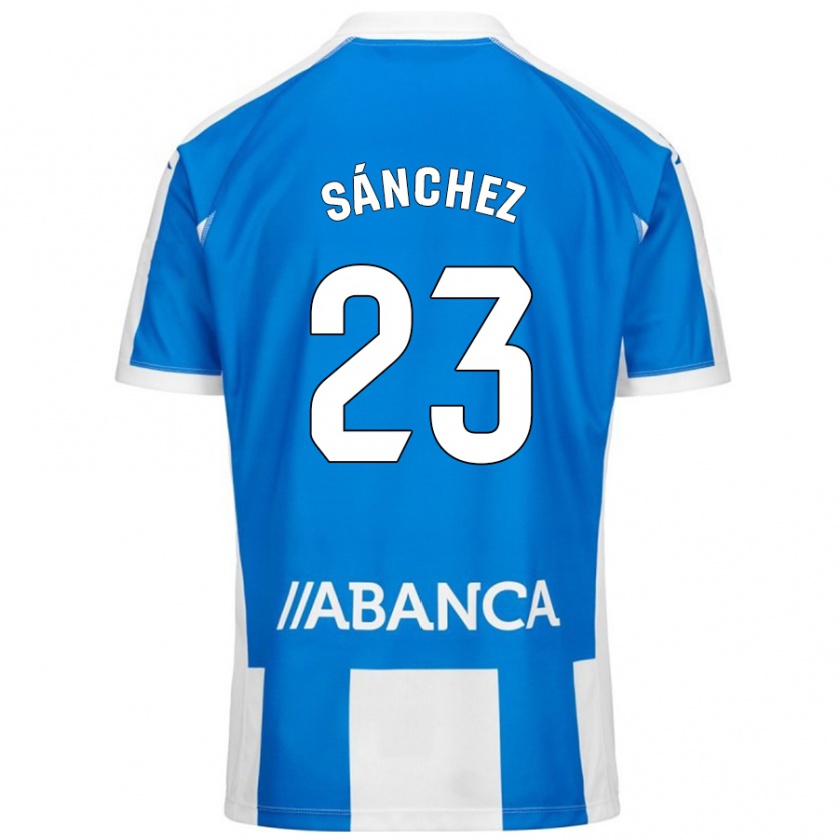 Kandiny Női Kevin Sánchez #23 Kék Fehér Hazai Jersey 2024/25 Mez Póló Ing