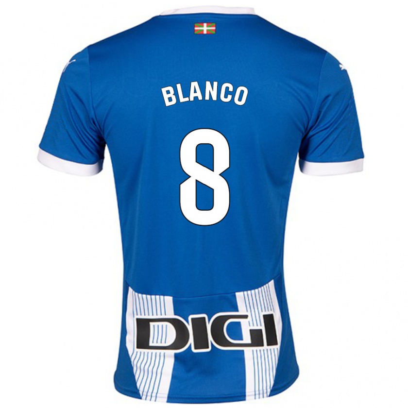 Kandiny Női Antonio Blanco #8 Kék Hazai Jersey 2024/25 Mez Póló Ing