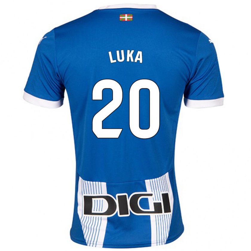 Kandiny Női Luka Romero #20 Kék Hazai Jersey 2024/25 Mez Póló Ing